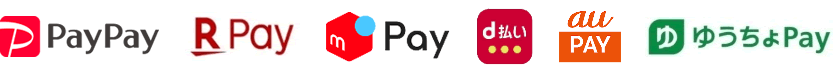 PayPay・楽天Pay・メルペイ・d払い・auPay・ゆうちょPay（銀行Pay）